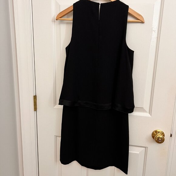 NEW Trina Turk Alaina Carmel Crepe Tiered Black Dress Sz 0 - Picture 14 of 15
